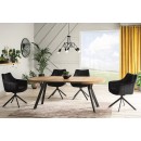 Стол обеденный SIGNAL DOMINGO дуб натуральный/черный 100-250/100